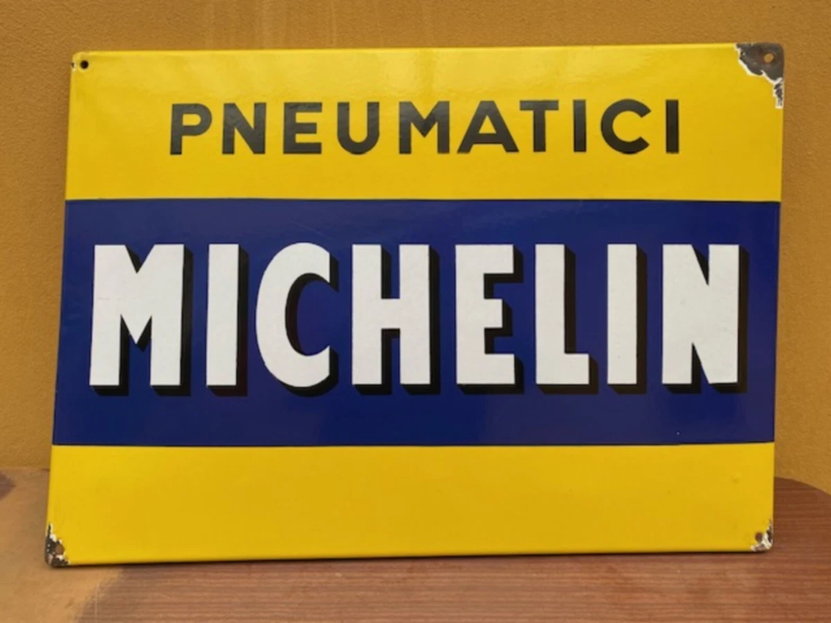 Plaque Métal Vintage Michelin – 30x20cm – Décoration Atelier
