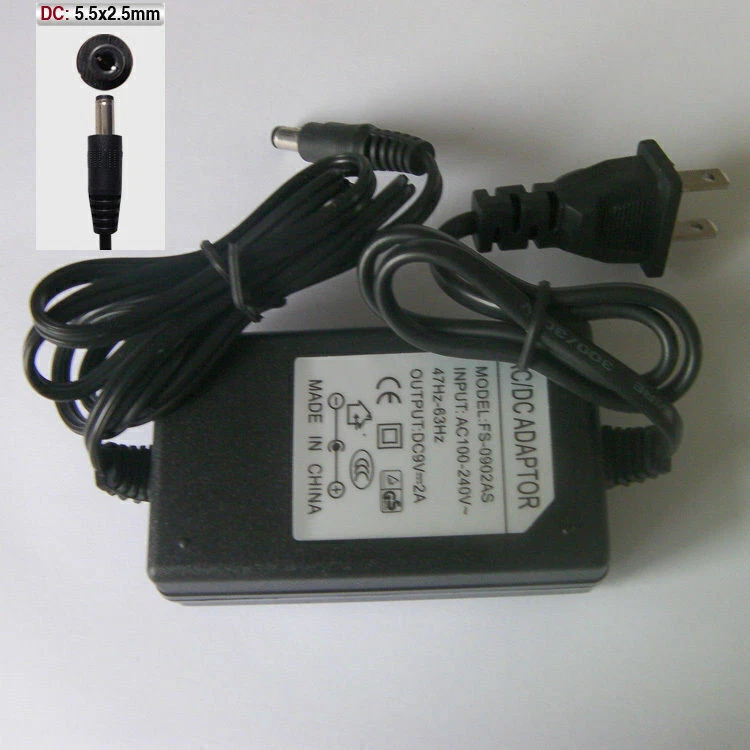 110-240V AC To DC 9V 2A Adapter Power Supply Transformer Converter Adapter - Image 4 of 4