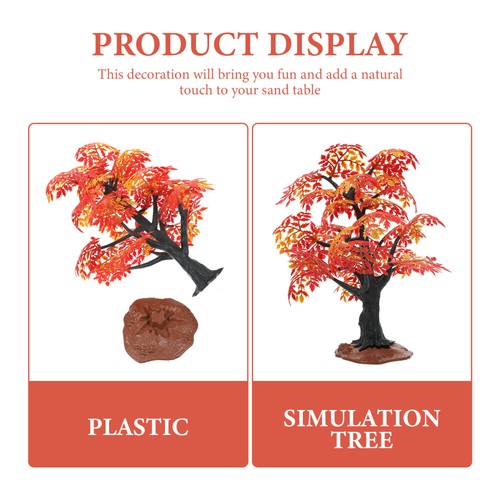 3 PCS Maple Model Home Tree Desgn Simulated Bonsai Accessories - Picture 11 of 12