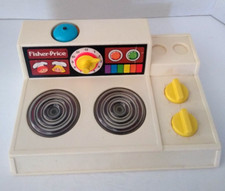 Fisher Price Fun with Food Play Kitchen Toy Stove Top 919 Vintage 1978