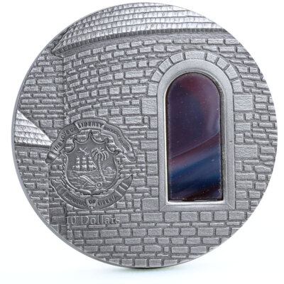 Liberia 10 dollars Tiffany Art II Masterpieces Castle Fortress
