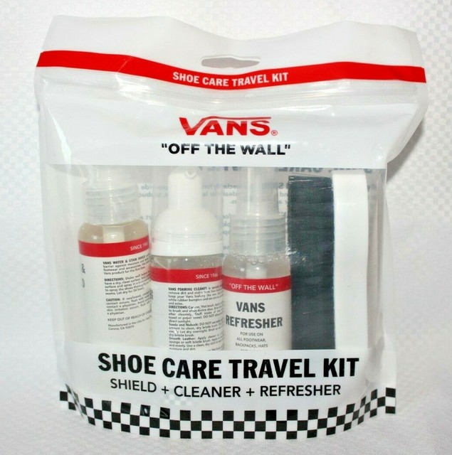 Vans "Shoe Care Travel Cleaner" Pack (White) Sneaker Cleaner Spray and