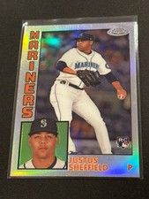 2019 Topps Chrome Justus Sheffield 1984 Topps Throwback Refractor Insert Card NM