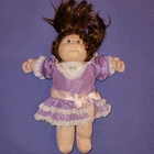 1987 Cabbage Patch Kids Doll Cornsilk Brown Hair Blue Eyes vintage 17"