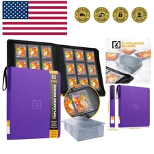 Effortless Organization: 252 Card Toploader Binder with Double-Sided Pockets