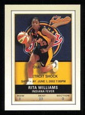 2002 Fleer Authentix WNBA #100 Rita Williams  Basketball FEVER NM-MT