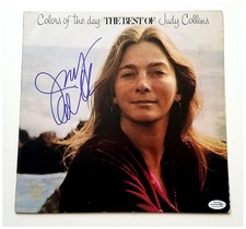 Judy Collins Autographed Colors Of The Day Best Of Album Cover ACOA