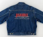 Vintage Highlander Denim Jean Jacket 90s There Can Be Only One XL