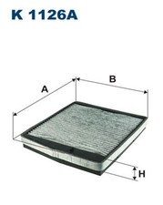 FILTRON Innenraumfilter K 1126A Aktivkohlefilter für VOLVO 275 384 285 V70 XC90