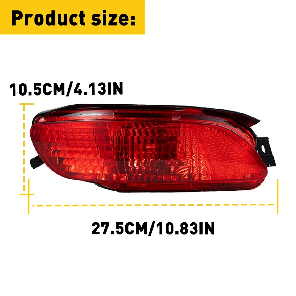 Left Rear bumper Reflector lamp Light For Lexus RX300 RX330 RX350 RX400 04-09 B - Image 2 of 4