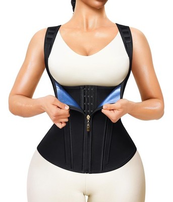Waist Trainer Women Sauna Suit Sweat Vest Working Out Fitness Shapewear Gym