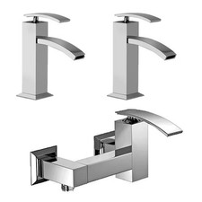Set Rubinetti Jacuzzi per lavabo e bidet senza scarico e doccia esterno serie