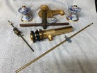 Gold Plated Sherle Wagner "Mums" Wide Spread Faucet Antique — photo 1