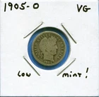 W@W 1905-o  Barber Dime, ( Low Mintage Date !!!! ) VG !!!!!!!!!!