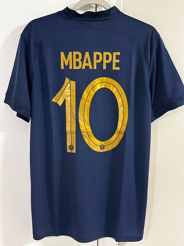 FRANCE Kylian MBAPPE #10 Soccer Jersey Navy Blue Men/Women Size M