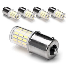 12 Volt BA15S Led Bulbs,1156 1141 P21W 6000k 4 Count Pack of 1 , 1156 White