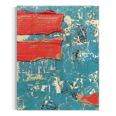 Original Mixed Media Abstract Art Collage Painting 11x14 ''Cord''