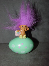 Troll Doll 1/2" Russ Bunny on Easter Egg Till