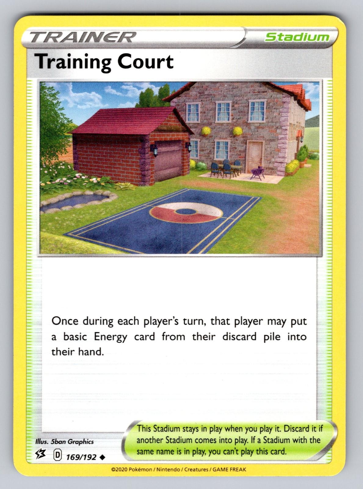 Training Court 169/192 Uncommon Rebel Clash Pokemon Lightly Played
