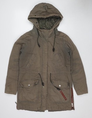 Brauner Parka Mantel Damen UK Größe 10 YFL Reserved