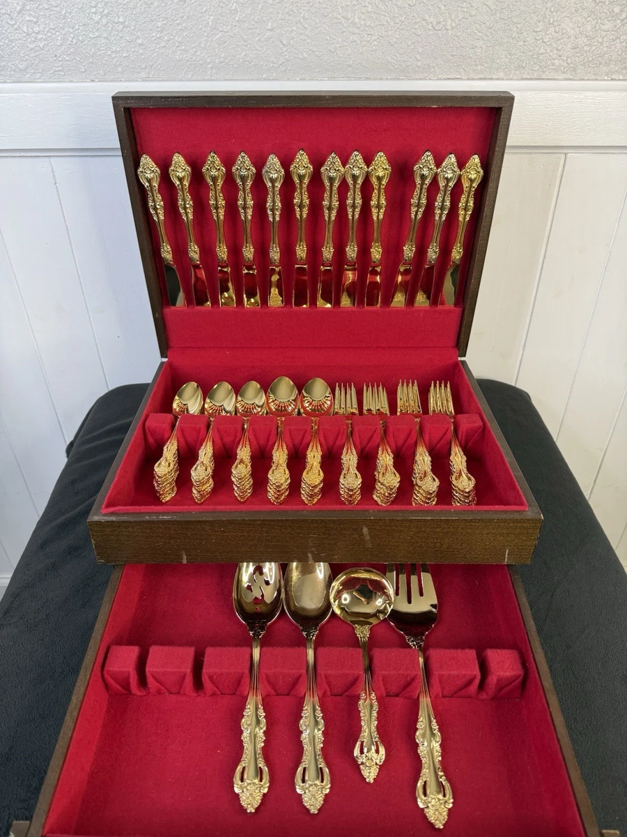 Japan Stainless Steel Handle Gold Plated Single Flatware Pieces