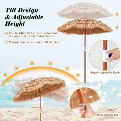 destinationgear palapa tiki patio umbrella DestinationGear 6 ft Palapa Tiki Patio Umbrella Pink