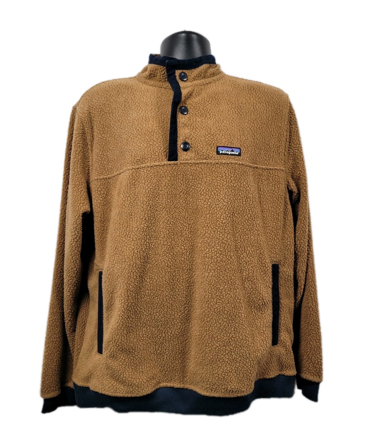 Patagonia Shearling Button Pullover Sweatshirt Me… - image 2
