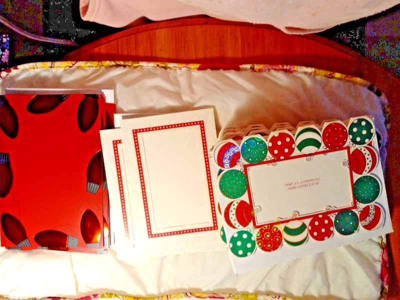 Christmas Card Picture Holder Assorted Lot Hallmark and Magic Paper 4x6 Photo