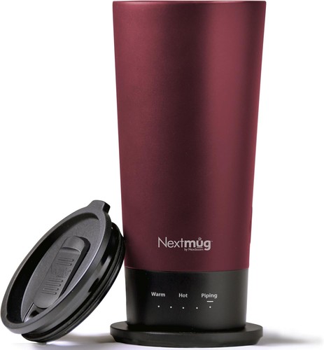 Innovative 16 oz. Nextmug Go - Burgundy Temperature-Controlled Mug for Travel - Picture 3 of 9