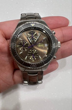 Used Rare STUSSY Tour Master Wrist Watch Metal Band(Needs repair) with Tracking
