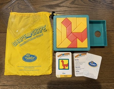 Shape by Shape Creative Pattern Puzzle Game ThinkFun 2008 Complete Set (no box)