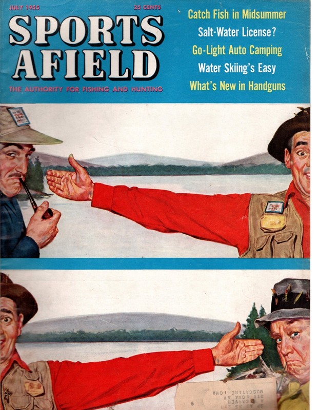 VINTAGE JULY 1955  SPORTS AFIELD   MAGAZINE