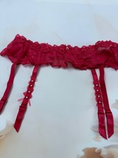 Triupmh fuscia mesh garter belt suspender  it 1 size S