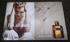 Rare publicité tirage Cologne modèle 1994 signé Trace Aramis "Je suis toutes oreilles"
