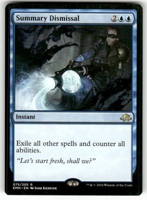 Summary Dismissal 75 Rare Eldritch Moon Magic: The Gathering Near Mint