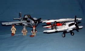 INDIANA JONES, FIGHTER PLANE ATTACK SET 7198 - LEGO - 2009 - USED
