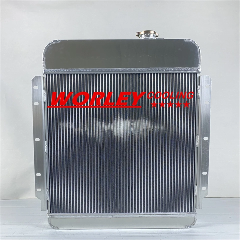 Aluminum Radiator for 1949-56 Cadillac Series 60s, 61, 62, 75 manual MT new Foto 3 de 4