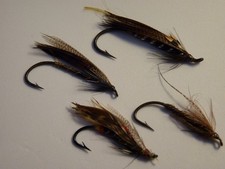 Mosche salmone vintage da x4 da 3/0 a n.2.