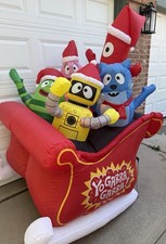 Gemmy Yo Gabba Gabba 6 Christmas Sleigh Infla...