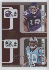 2007 Playoff Contenders Round Numbers 911/1000 Sidney Rice Dwayne Jarrett 0l2