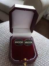 Cufflinks For The Groom In a Gift Box