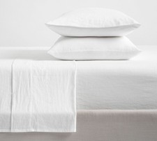 Pottery Barn European Flax Linen Cotton Sheet...