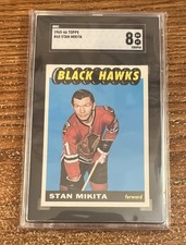 1965-66 TOPPS HOCKEY NHL #60 Stan Mikita HOF SGC 8 Chicago Black hawks