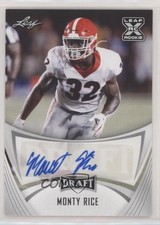 2021 Leaf Draft Auto Monty Rice #BA-MR1 Auto ni4