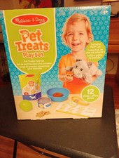 Melissa Doug Pet Treats Play Set Plush Cat 12 Piece Kids Pretend Play Toy