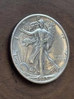 1933 S Walking Liberty Half Dollar  AU with Strong  DETAILS 90% Ag Old Estate