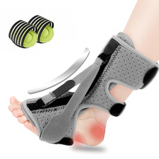 Plantar Fasciitis Night Splint, Upgraded 3 Adjustable Straps Design Achilles Ten