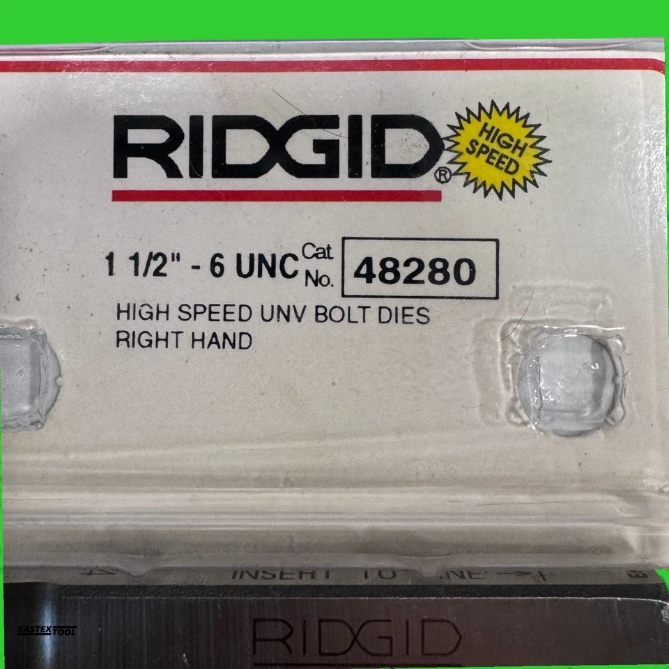 RIDGID 48280 1 1/2-6 UNC HIGHSPEED RH UNIVERSAL BOLT DIE SET - Image 3 of 4