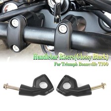 Motorcycle Handlebar Risers Kit For Triumph Bonneville T100 Bobber black FU