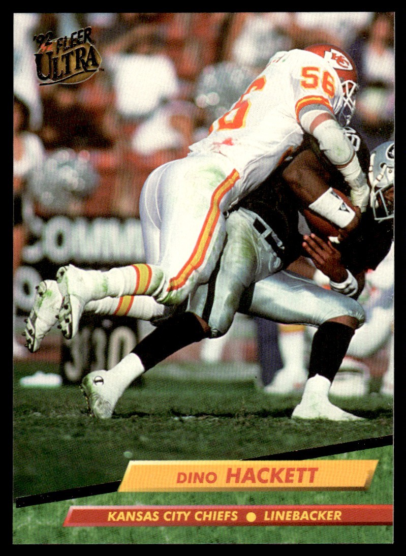 1992 Ultra #170 Dino Hackett - Kansas City Chiefs